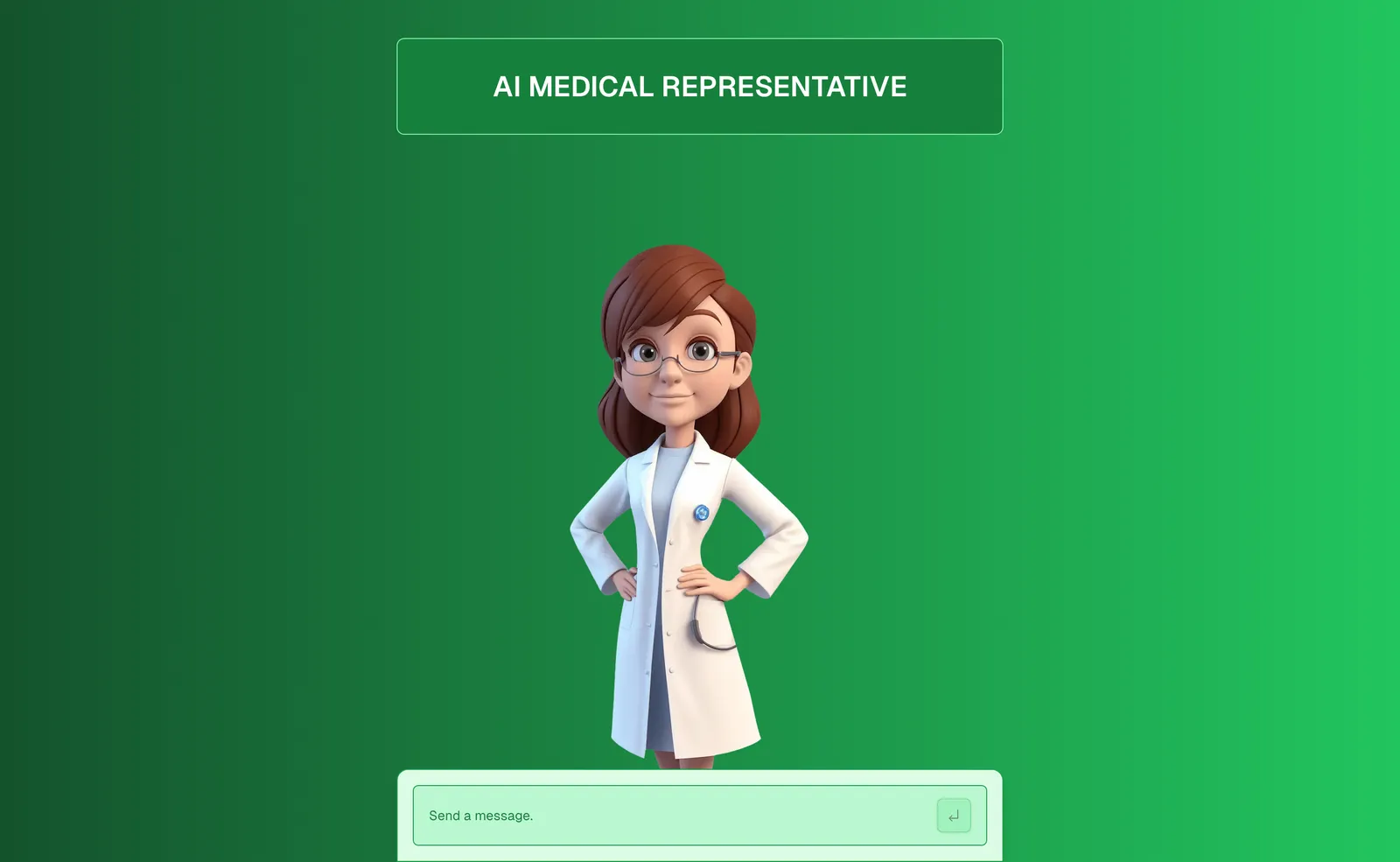 A talking avatar chatbot for healthcare professionals