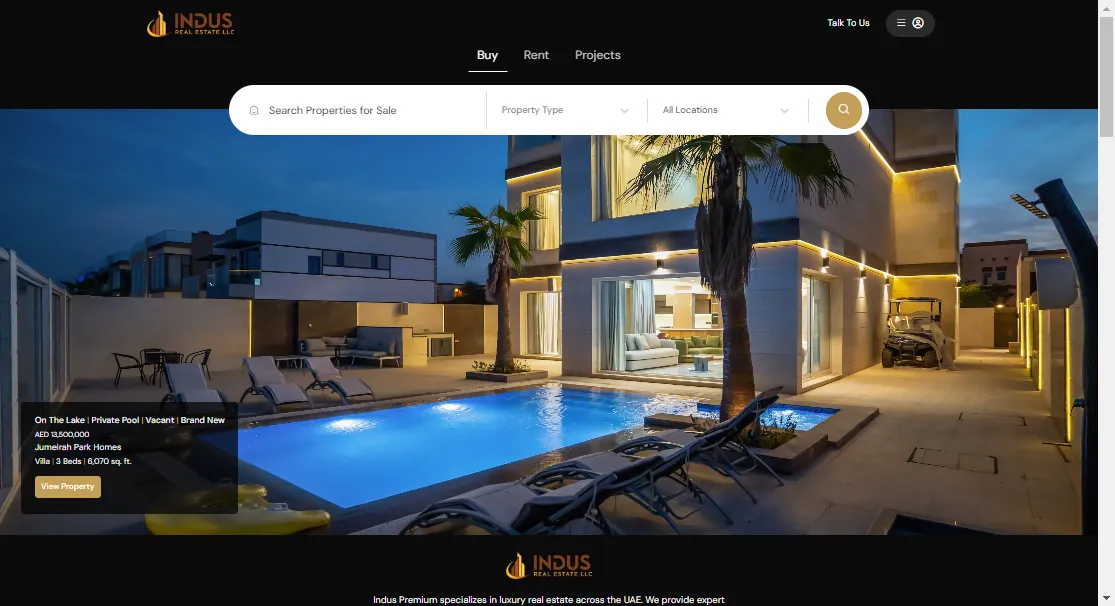 Indus premium properties, a private listings portal