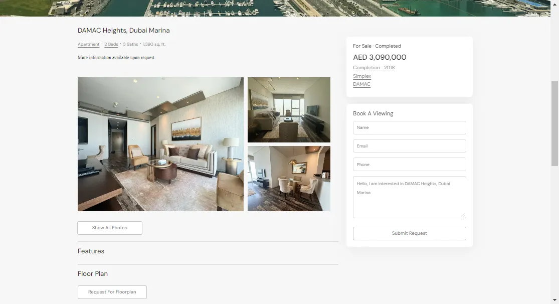 Indus premium properties, a private listings portal screen 9