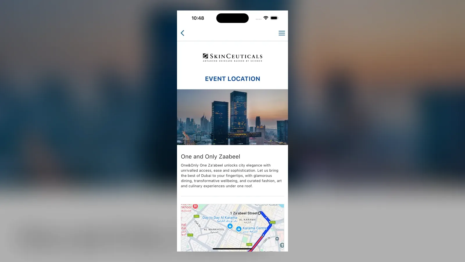 L'Oréal's event app for Android and iOS screen 7